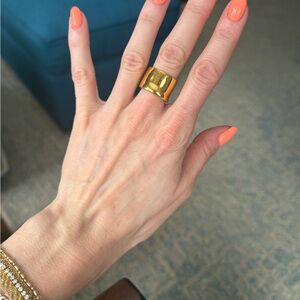 Jenny Bird gold cigar ring - Women Jewelry